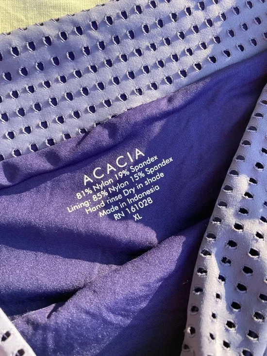 Acacia periwinkle mesh G Land high cheeky swim bottom XL - Picture 3 of 3